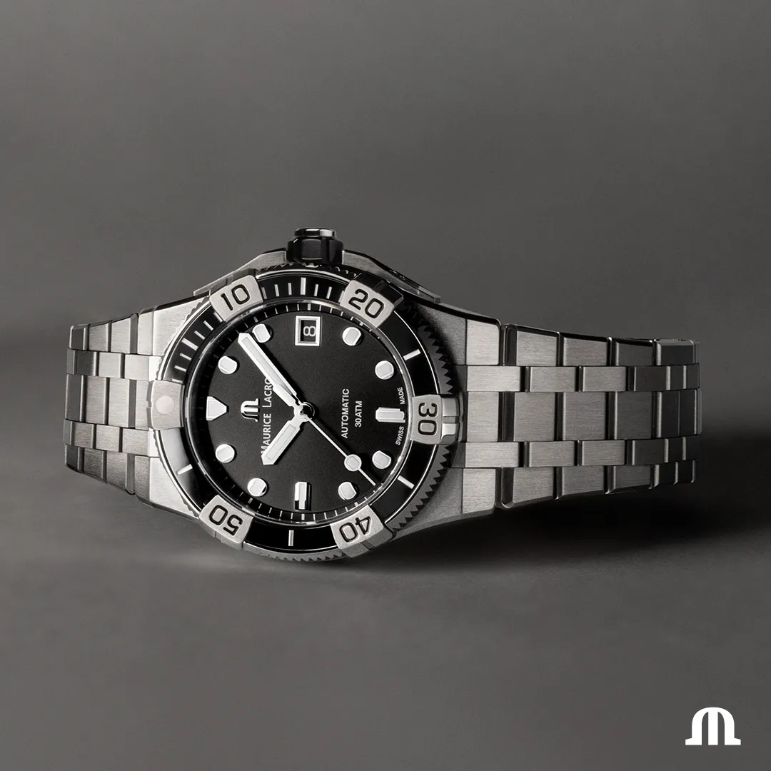 Maurice Lacroix Maurice Lacroix Aikon Venturer AI6057-SSL22-330-1 женские часы черный циферблат на запястье