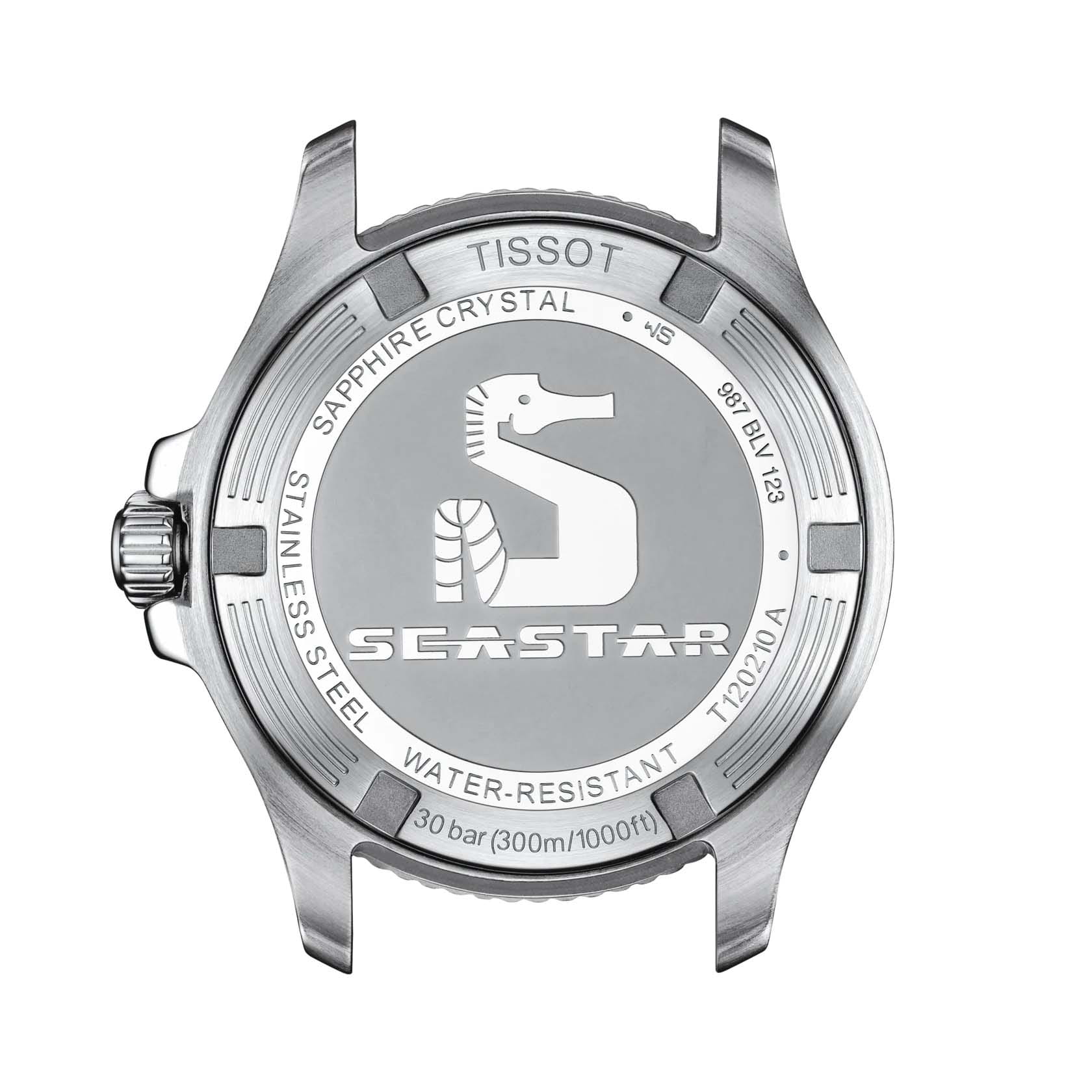 Tissot Tissot Seastar 1000 36mm T120.210.22.111.00 Seastar 1000 — детали корпуса и нержавеющая сталь с pvd-покрытием