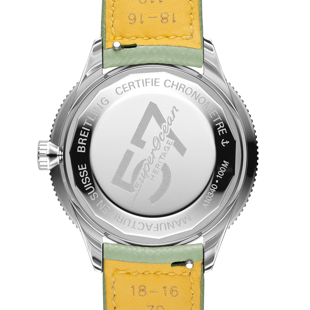 Оригинальные часы Breitling Breitling Superocean Heritage ’57 Pastel Paradise A10340361L1X1 механические калибр механизма  breitling 10 общий вид