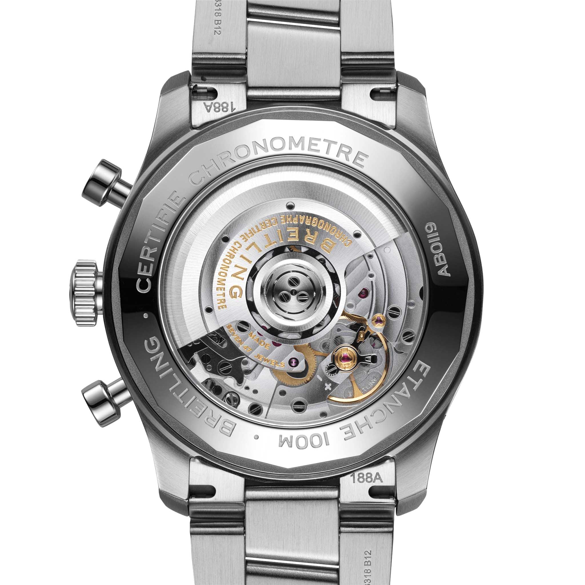 Оригинальные часы Breitling Breitling Aviator 8 B01 Chronograph 43 AB0119131B1A1 механические калибр механизма мануфактурный механизм breitling caliber b01 общий вид