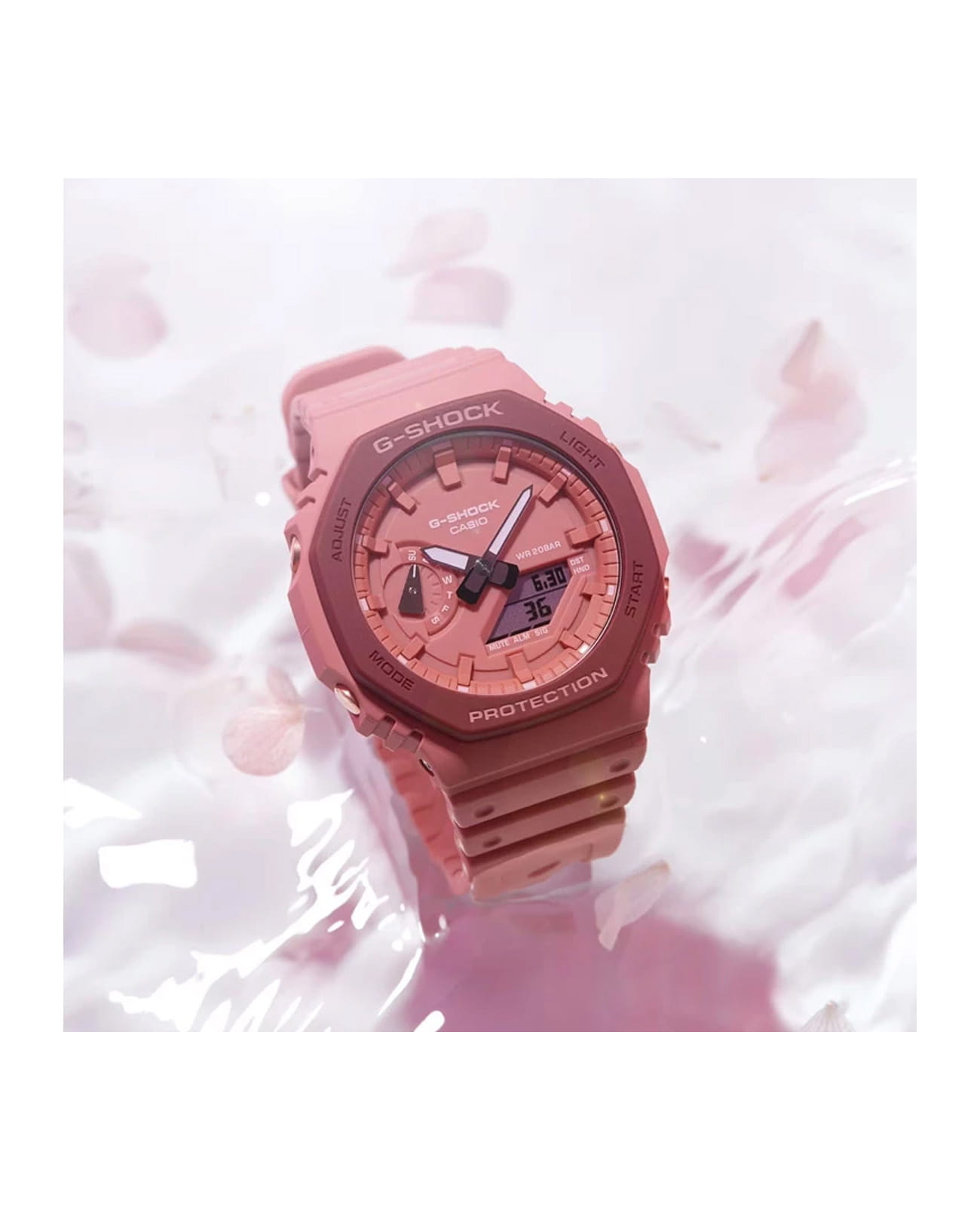 Casio GA-2110SL-4A4 женские часы застежка крупным планом