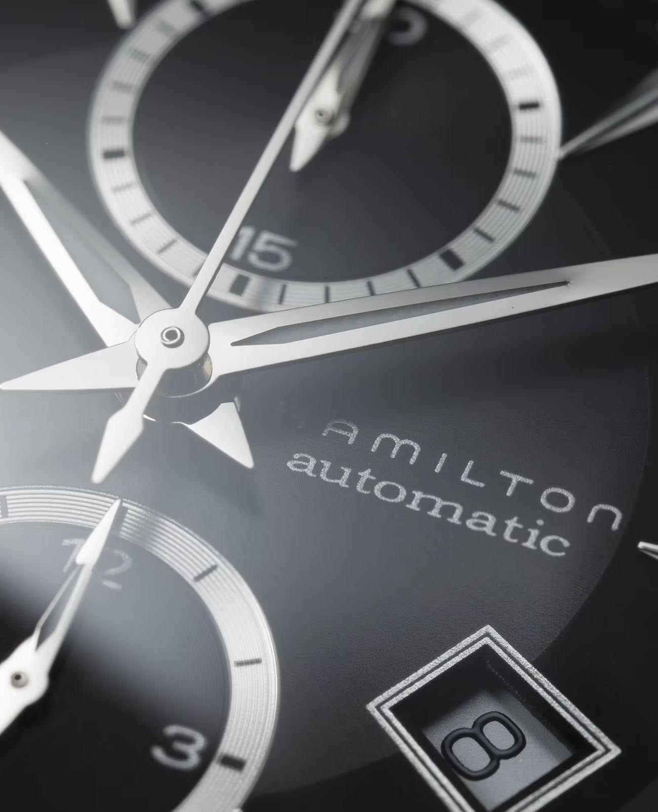 Оригинальные часы Hamilton Hamilton Jazzmaster Auto Chrono H32616133 механические калибр механизма h-21 общий вид