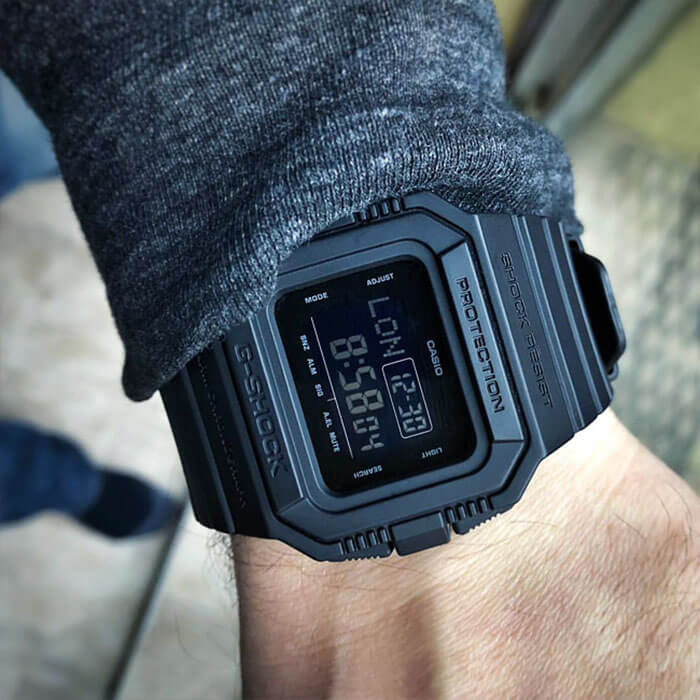 Casio Casio G-Shock DW-D5500BB-1 япония наручные мужские часы заводная головка с логотипом Casio