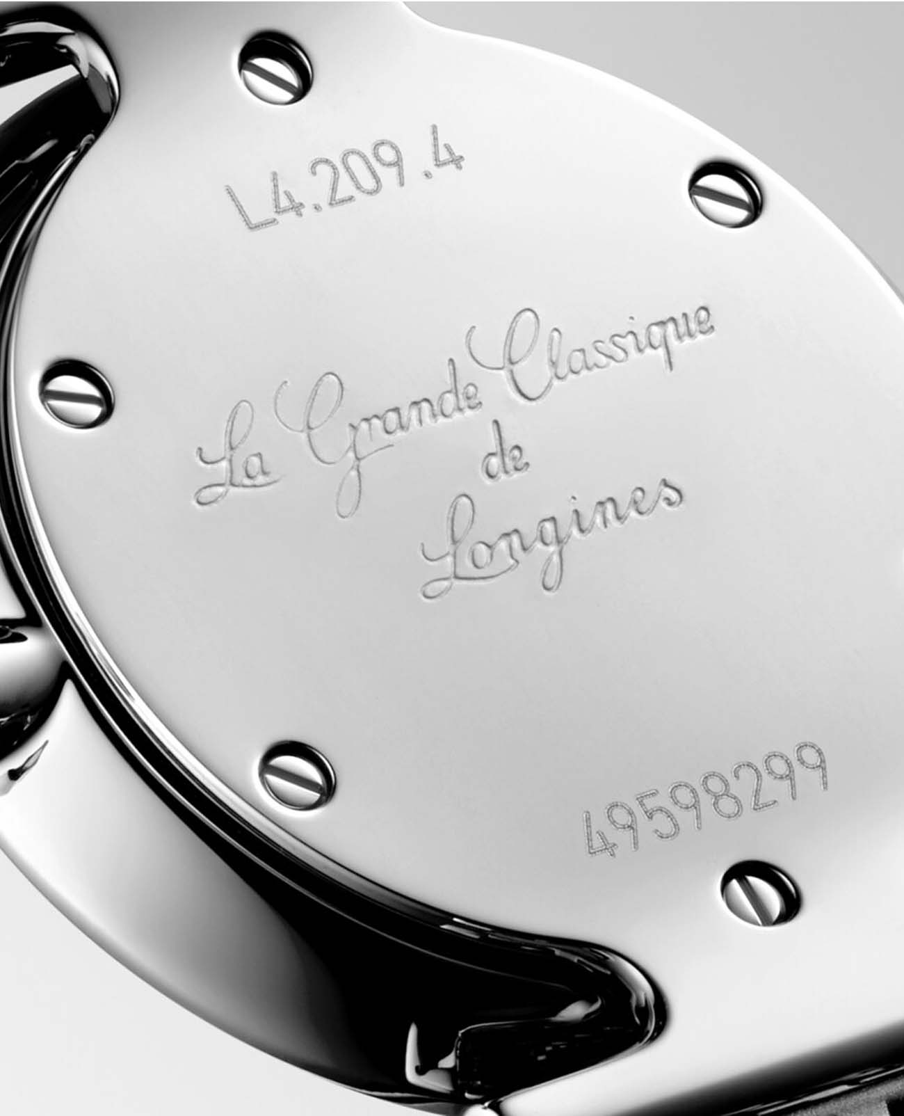 Longines Longines La Grande Classique L4.209.4.81.6 кварцевые женские часы часы крупный план синий циферблата