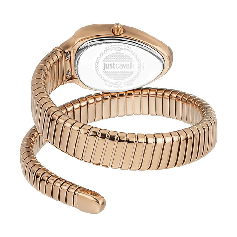 Just Cavalli Just Cavalli Serpente Metallica JC1L208M0055,  италия женские часы на браслете нержавеющая сталь с pvd-покрытием боковой вид