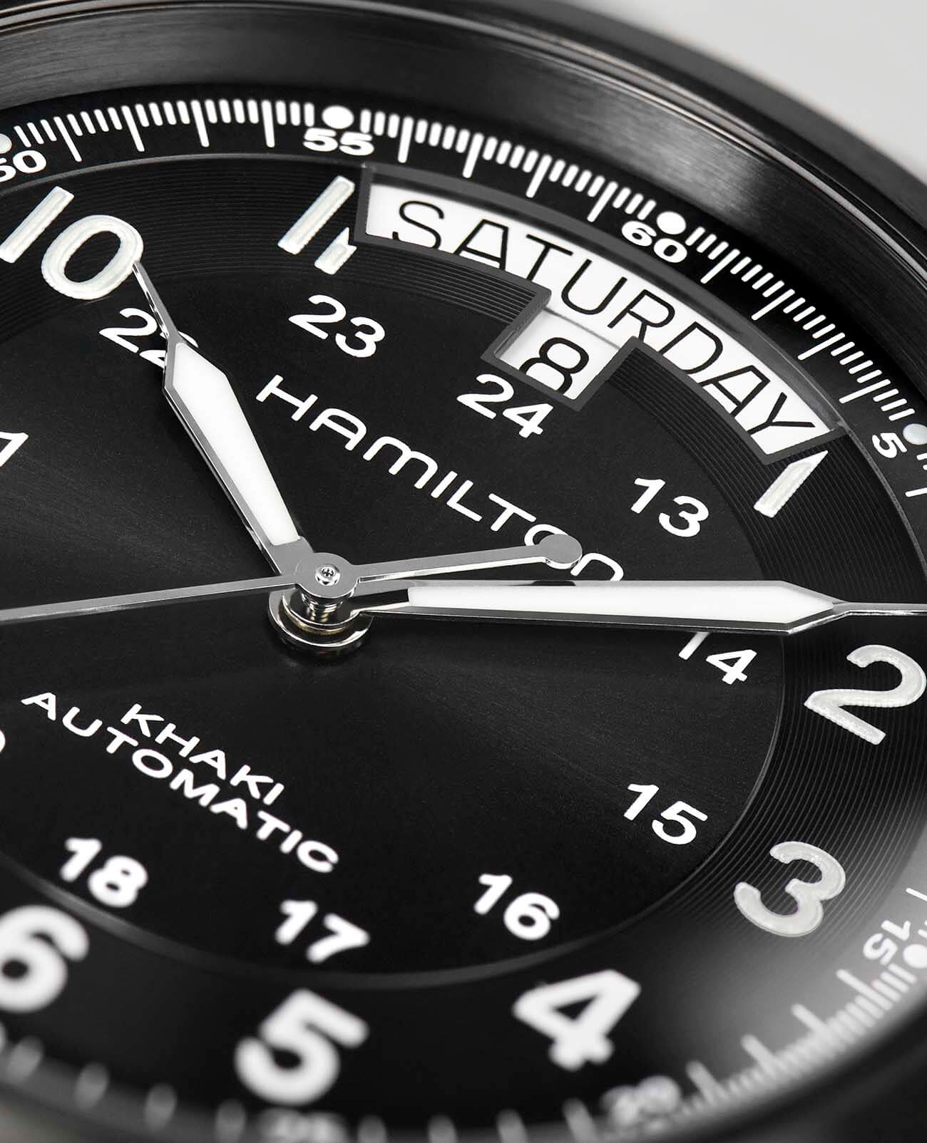 Hamilton Hamilton Khaki Field King H64465733  — детали корпуса и кожаный