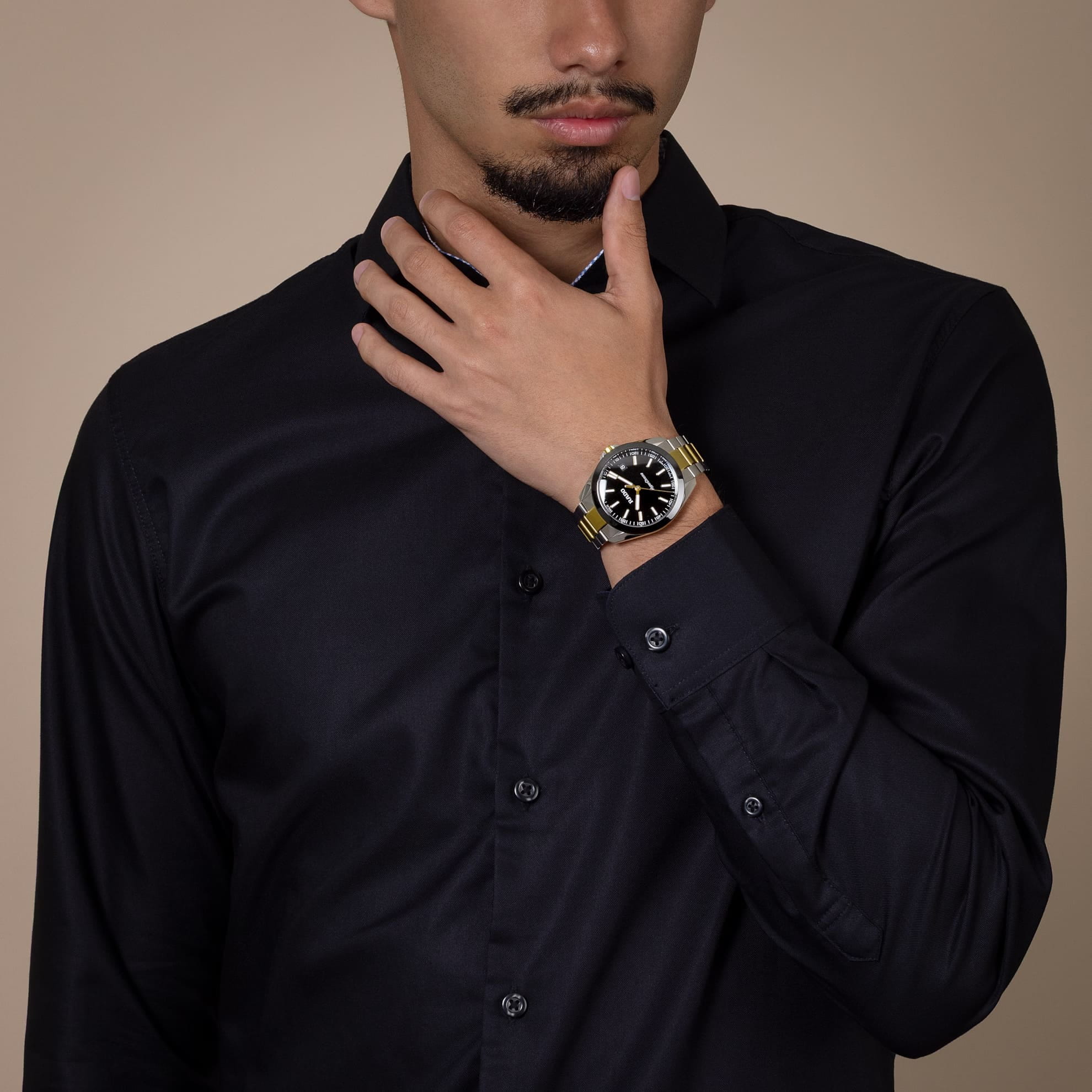 Rado Rado Hyperchrome R32280153 кварцевые мужские часы часы крупный план черный циферблата