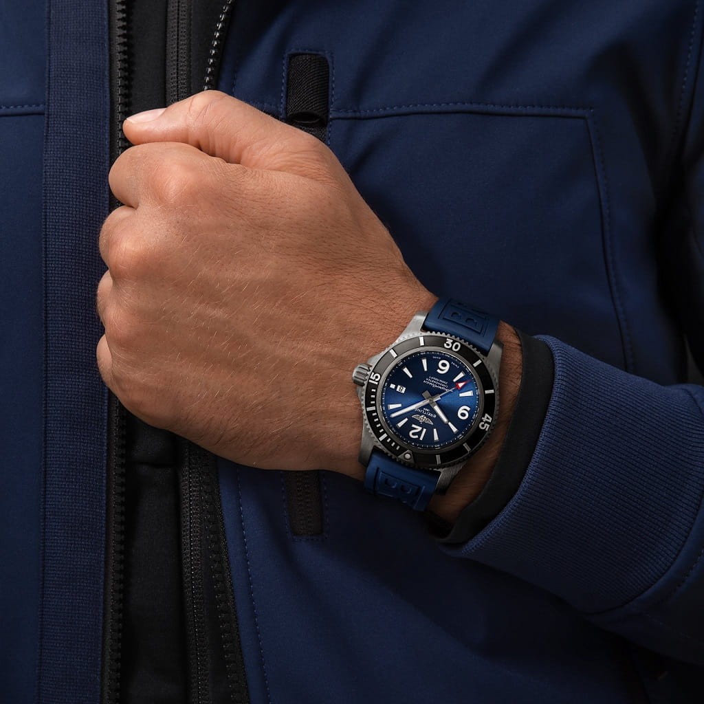 Оригинальные часы Breitling Breitling Superocean Automatic 46 Black Steel M17368D71C1S1 механические калибр механизма breitling 17 общий вид
