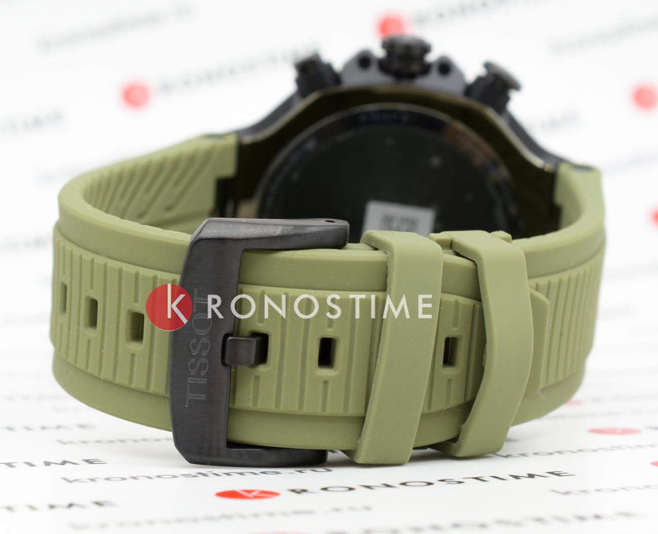 Tissot Tissot T-Race Quartz Chronograph T141.417.37.061.02 кварцевые мужские часы часы крупный план зеленый циферблата