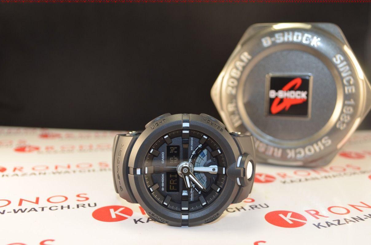 Casio Casio G-Shock GA-500-1A GA, наручные мужские часы фото под углом