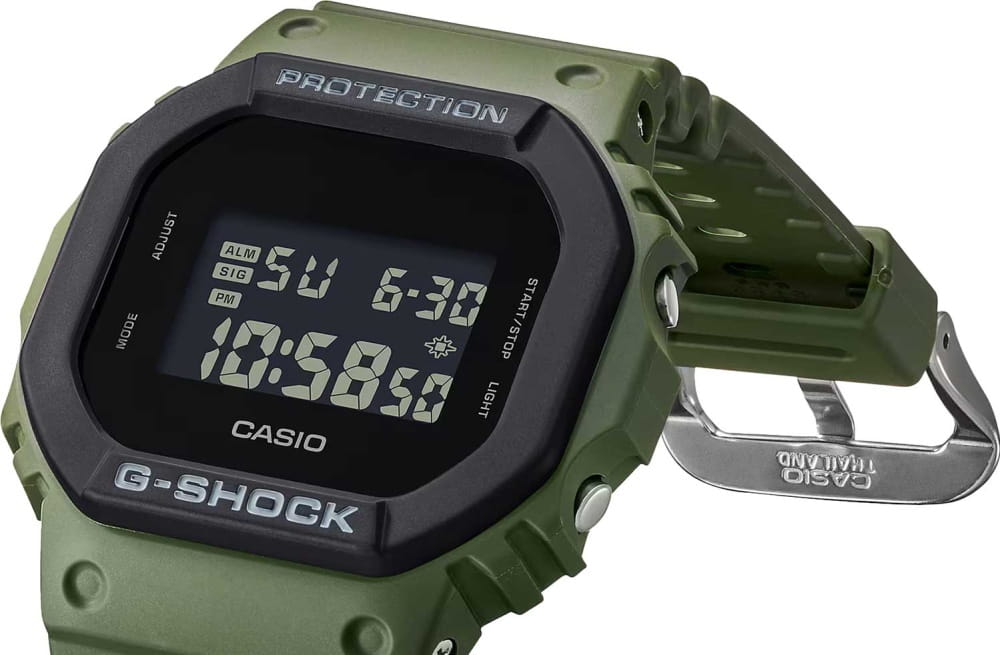 Casio Casio G-Shock DW-5610UU-3, g-shock япония мужские часы на браслете пластик боковой вид