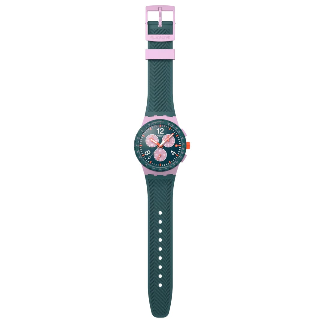 Оригинальные часы Swatch Swatch Moment Of Rose SUSP400 кварцевые калибр механизма  общий вид