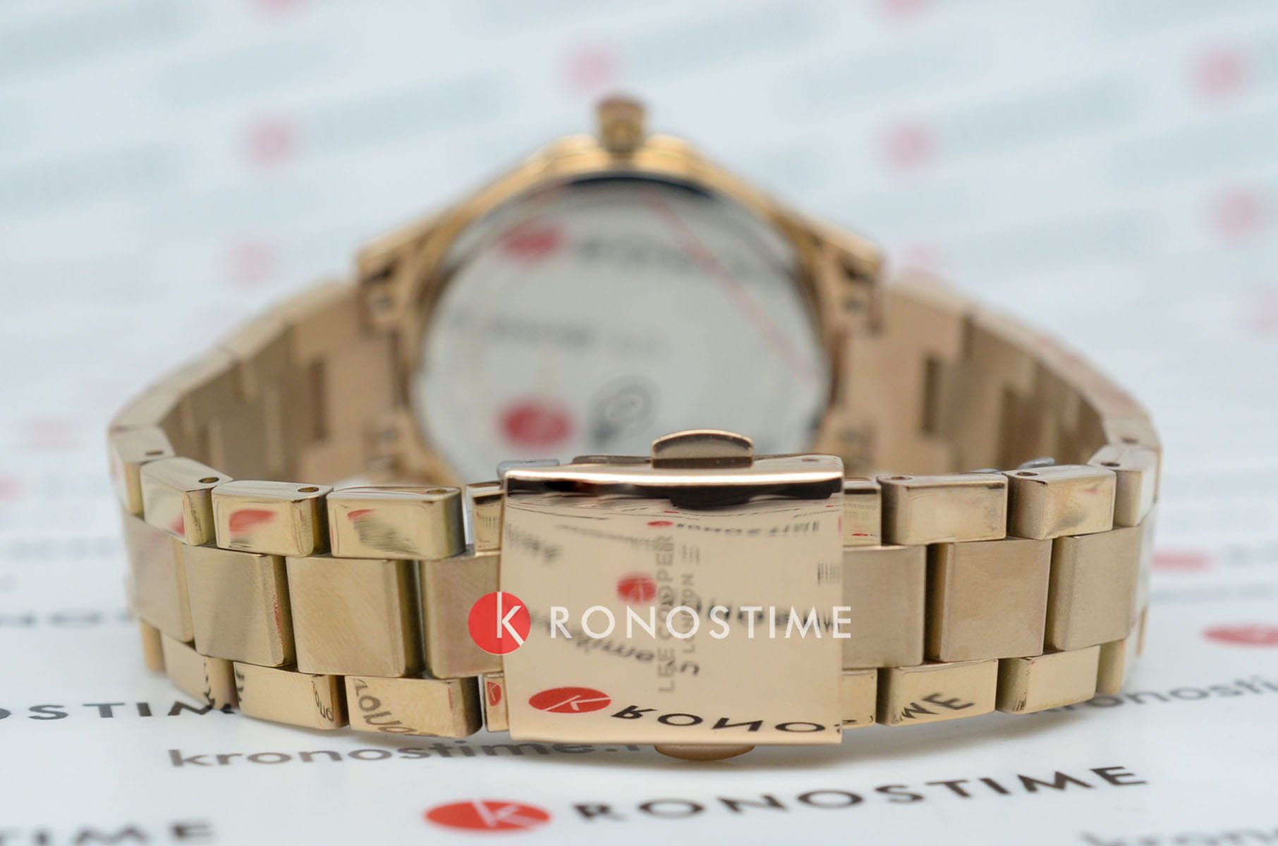 Lee Cooper Lee Cooper LC07840.540 кварцевые женские часы часы крупный план коричневый циферблата