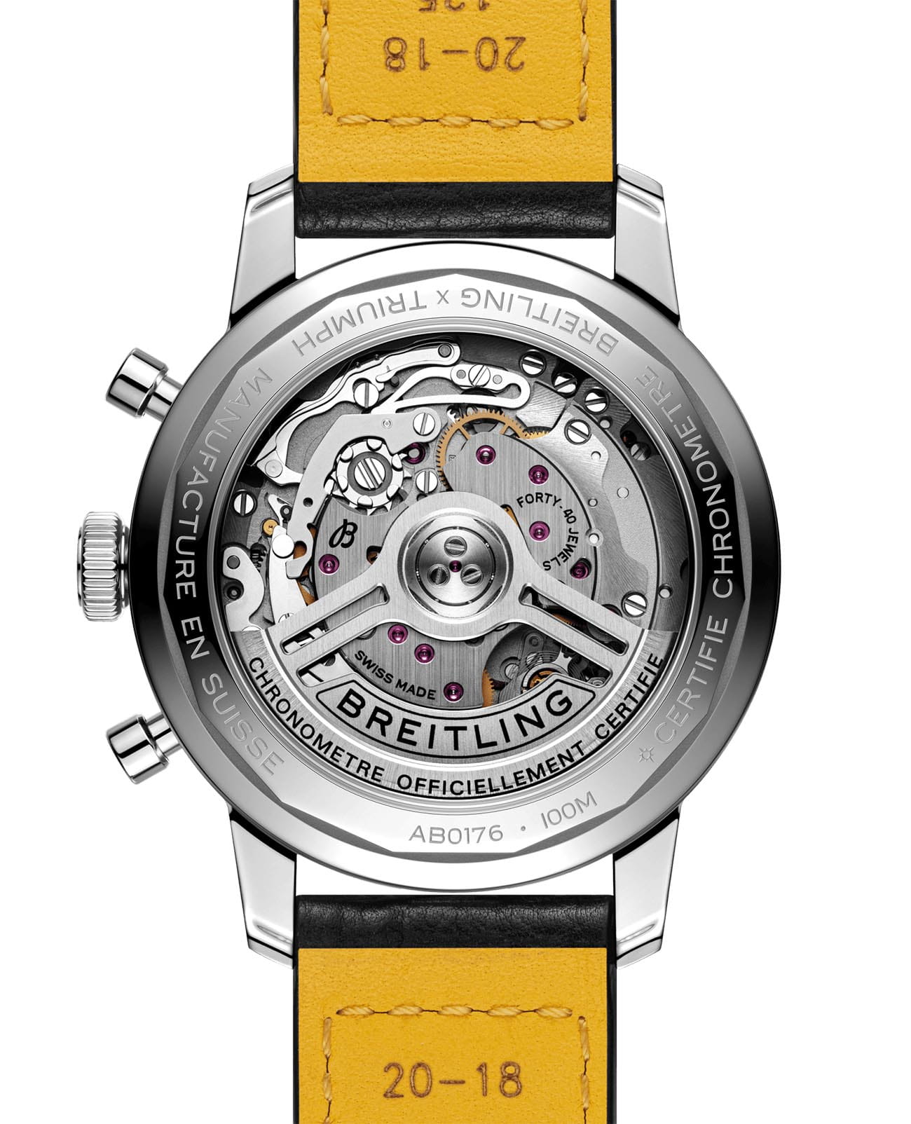 Оригинальные часы Breitling Breitling Top Time B01 Triumph AB01764A1C1X1 механические калибр механизма мануфактурный механизм breitling caliber b01 общий вид