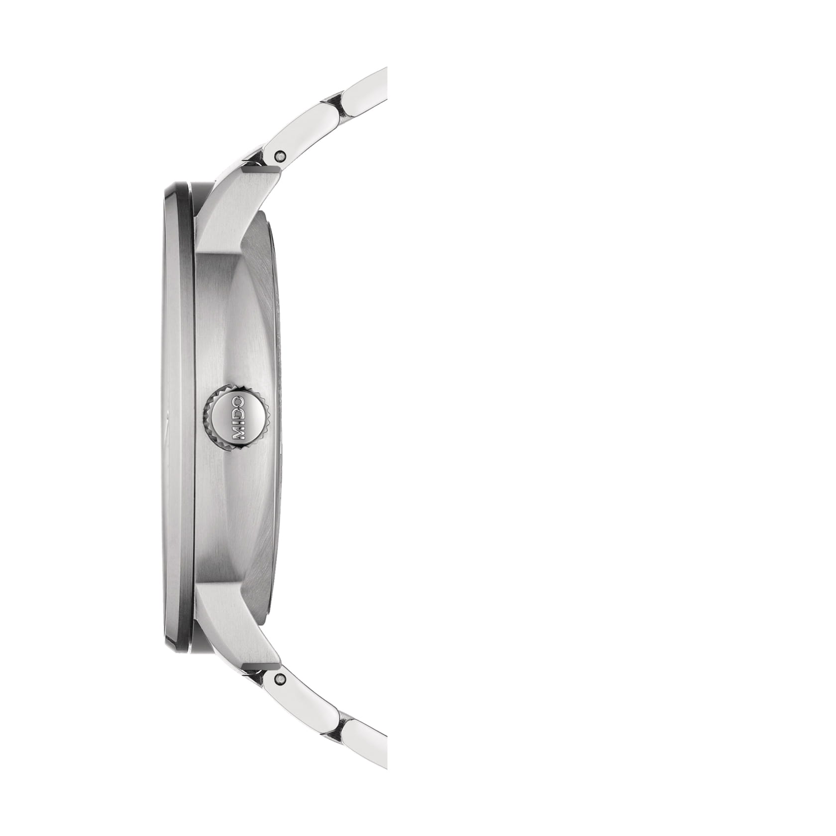 Mido Mido Commander Big Date M021.626.11.061.00, commander швейцария мужские часы на браслете нержавеющая сталь боковой вид