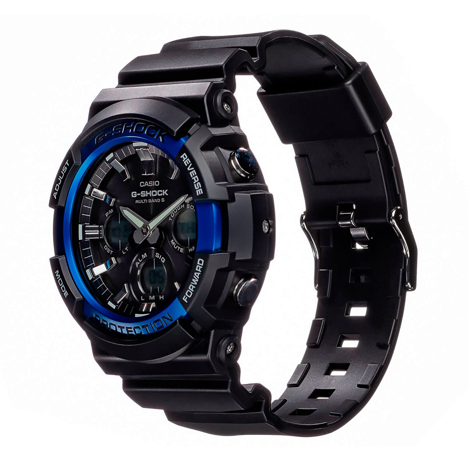 Casio Casio G-Shock GAW-100B-1A2 электронные мужские часы часы крупный план серый циферблата