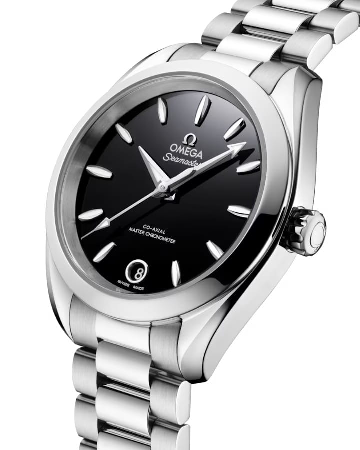 Omega Omega Seamaster Aqua Terra 220.10.34.20.01.001, seamaster швейцария женские часы на браслете нержавеющая сталь боковой вид