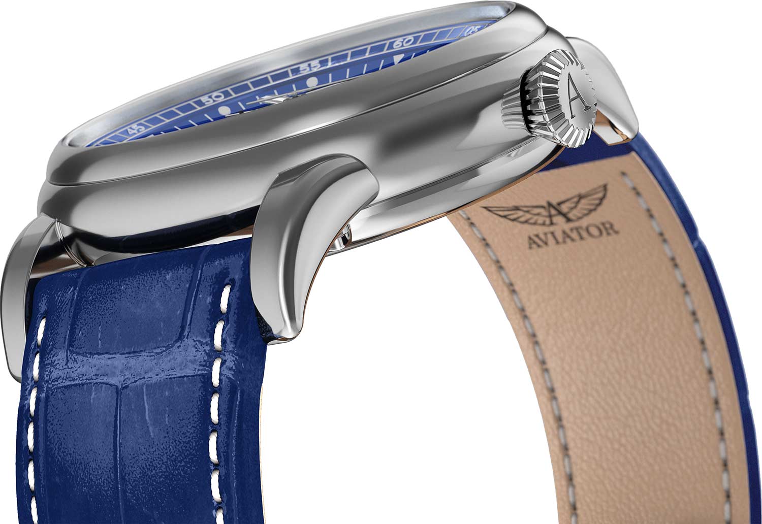 Оригинальные часы Aviator Aviator Douglas Day-Date V.3.35.0.276.4 механические калибр механизма av-1000 на базе sellita sw 240-1 общий вид