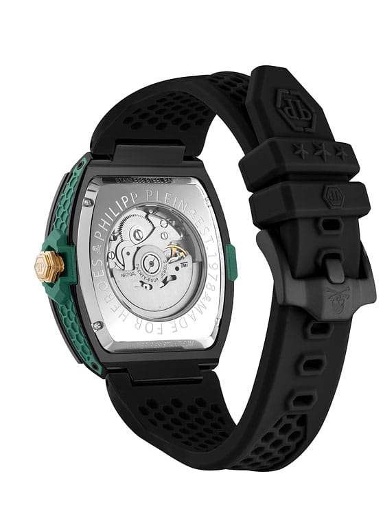Philipp Plein Philipp Plein The Skeleton 2.0 PWJFA0325, the skeleton германия мужские часы на браслете силикон боковой вид