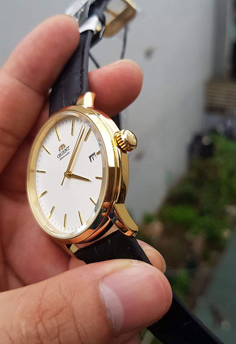 Orient Orient Classic Automatic RA-AC0E03S (RN-AC0E03S)  — детали корпуса и кожаный