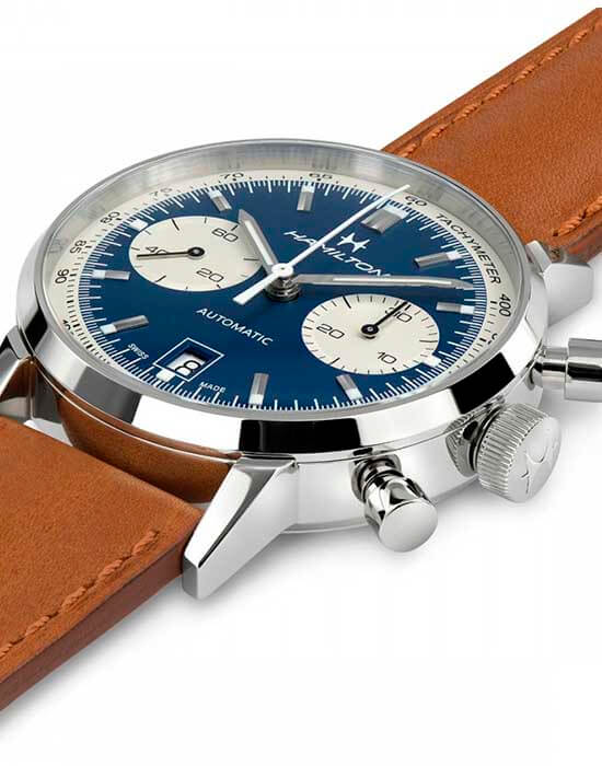 Hamilton Hamilton American Classic Intra-Matic Auto Chrono H38416541 , наручные мужские часы фото под углом