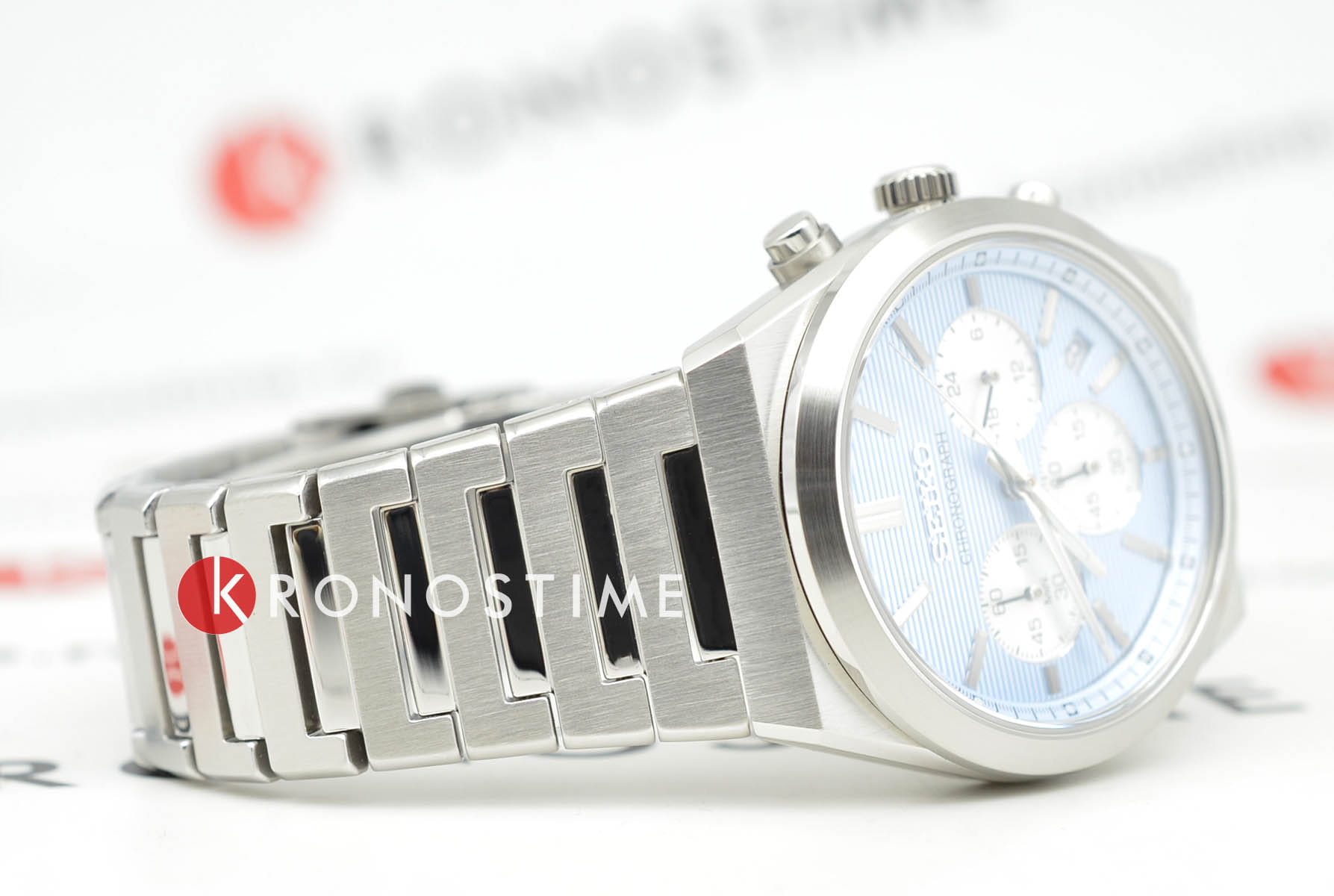 Seiko Seiko Conceptual Series Sports SSB459P1 мужские часы голубой циферблат на запястье