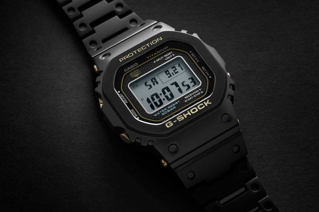 Casio Casio G-Shock GMW-B5000TB-1 мужские часы  циферблат на запястье