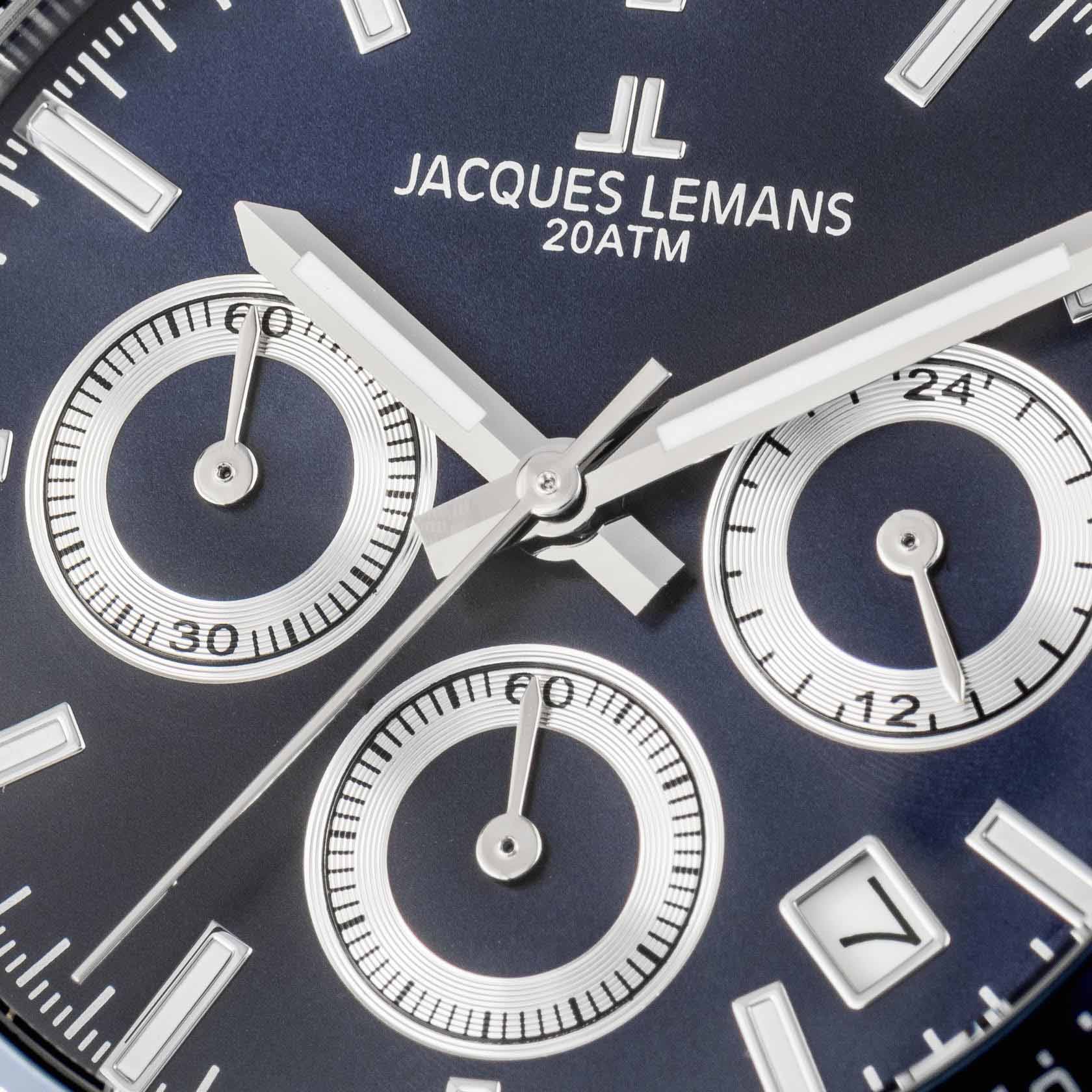 Jacques Lemans Jacques Lemans Liverpool 1-1877C , наручные мужские часы фото под углом