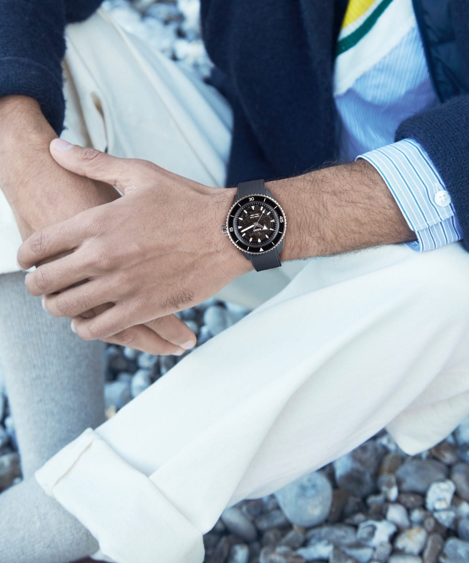 Rado Rado Captain Cook High-Tech Ceramic R32127156 швейцария наручные мужские часы заводная головка с логотипом Rado