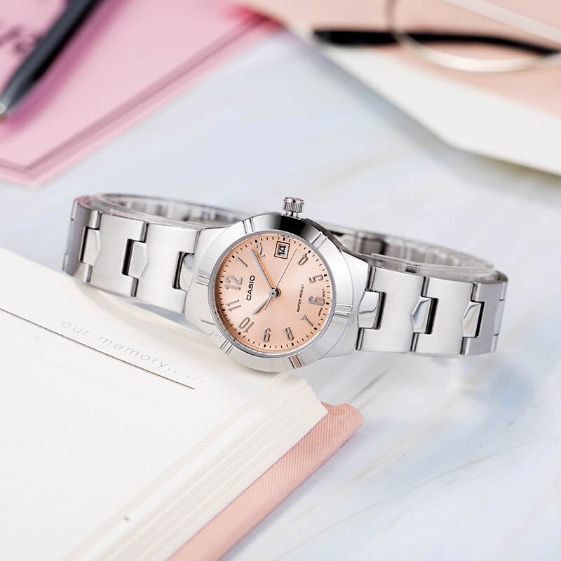 Casio Casio Collection LTP-1241D-4A3, ltp япония женские часы на браслете нержавеющая сталь боковой вид