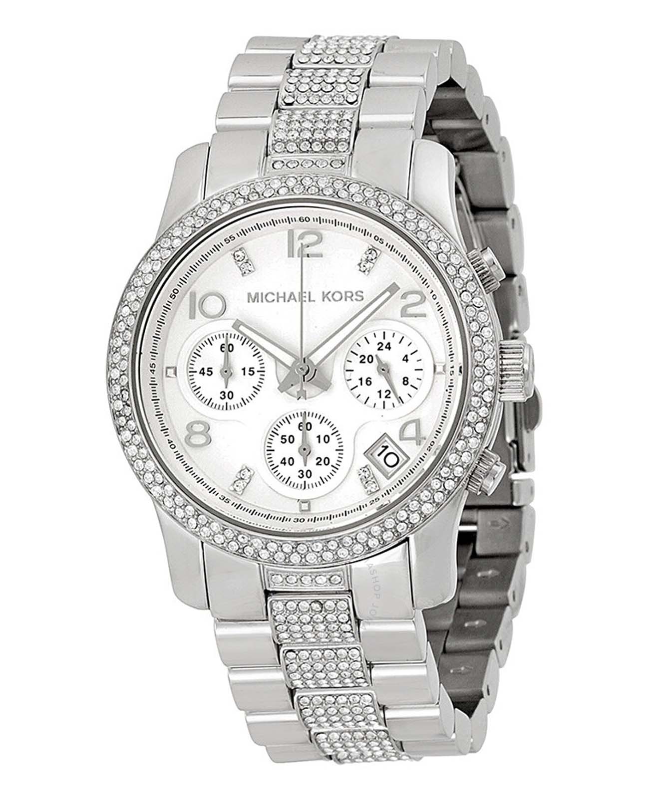 Michael Kors Michael Kors Runway MK5825,  сша женские часы на браслете нержавеющая сталь боковой вид