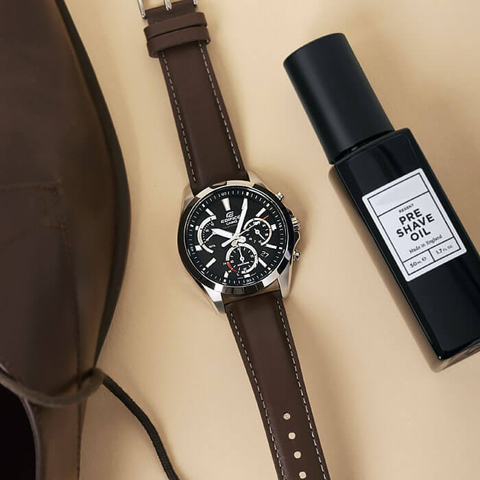 Casio Casio Edifice EFS-S530L-5A EFS — детали корпуса и кожаный