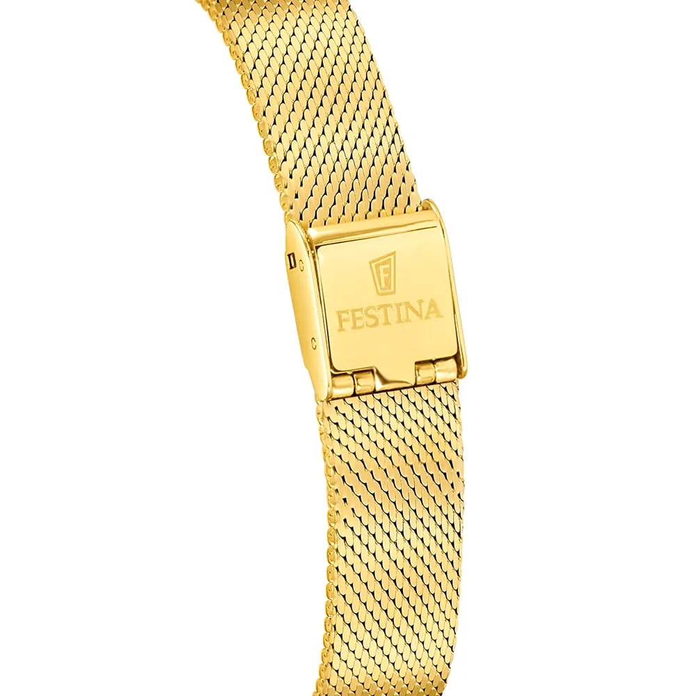Festina Festina Swiss Made F20077/3,  испания женские часы на браслете нержавеющая сталь с ip-покрытием боковой вид