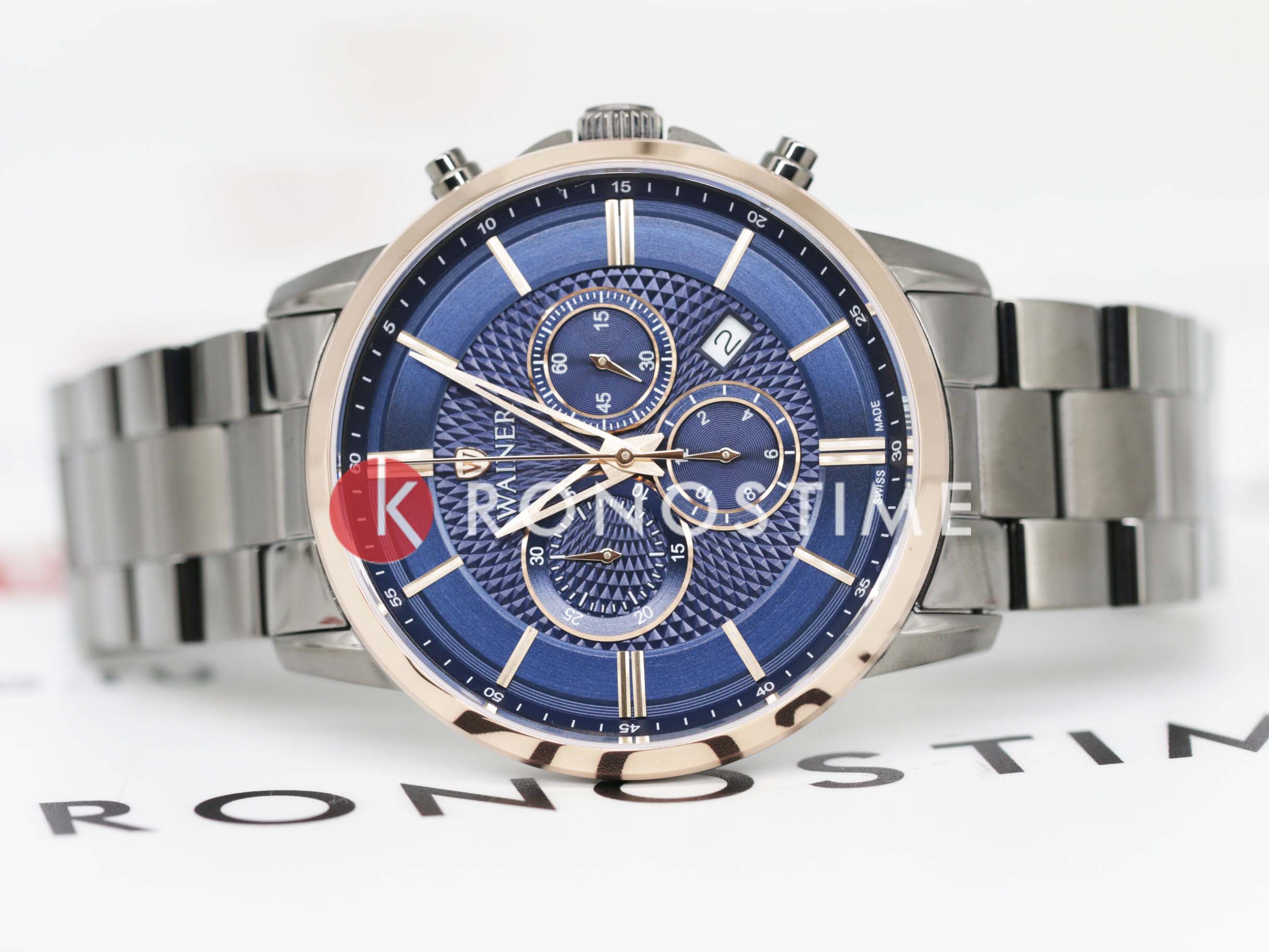 Wainer Wainer Wall Street WA.19515-E мужские часы черный циферблат на запястье