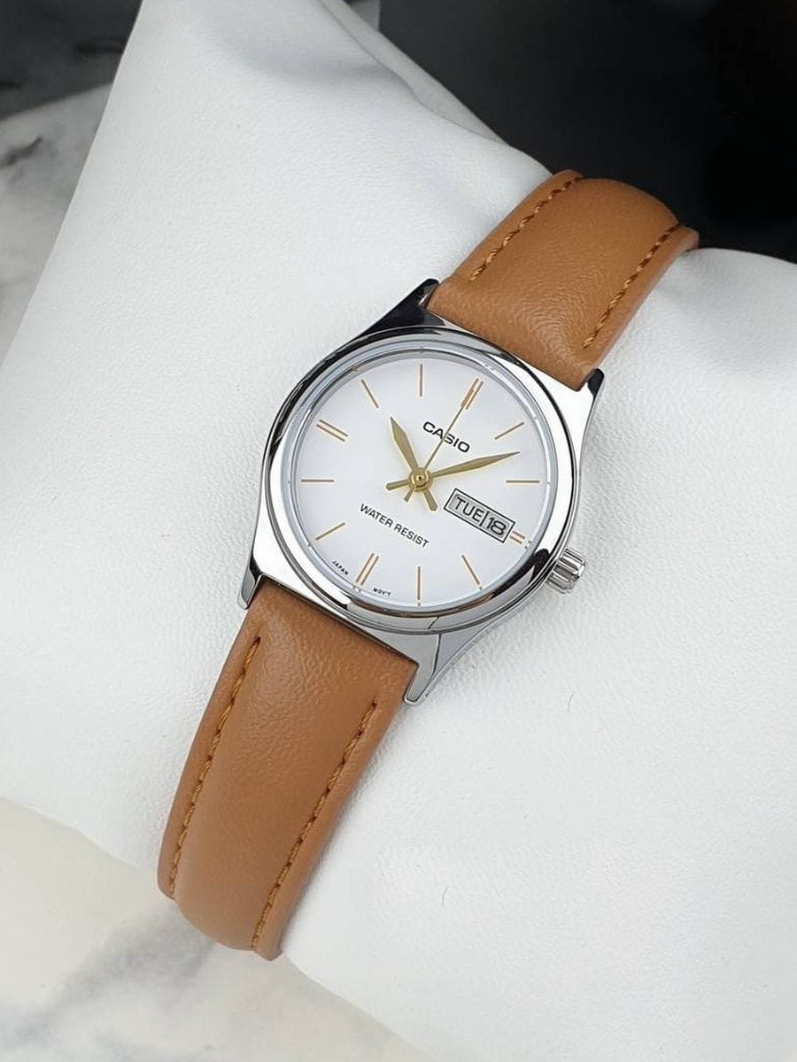 Casio Casio Collection LTP-V006L-7B2, ltp япония женские часы на браслете кожаный боковой вид