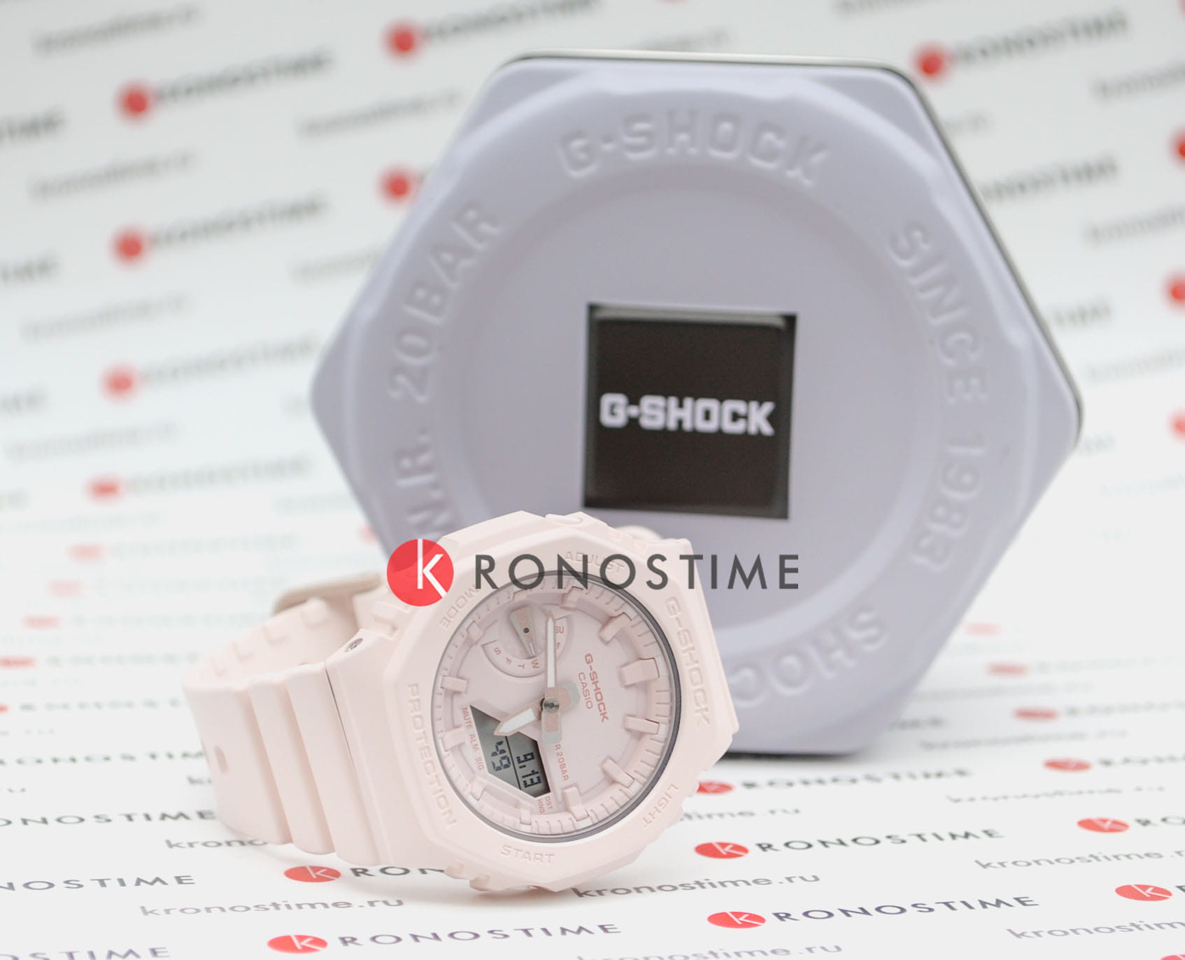 Casio GMA-S2100BA-4A женские часы застежка крупным планом