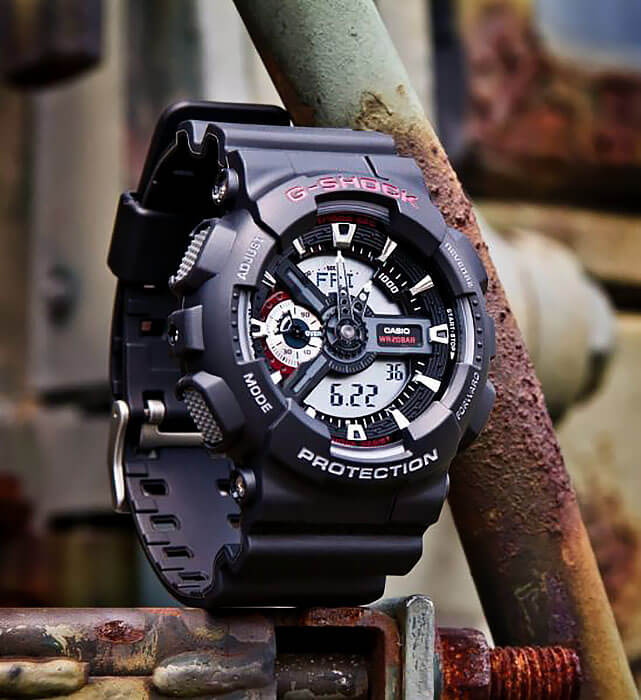 Оригинальные часы Casio Casio G-Shock GA-110-1ADR (GA-110-1A) в фирменной упаковке от производителя