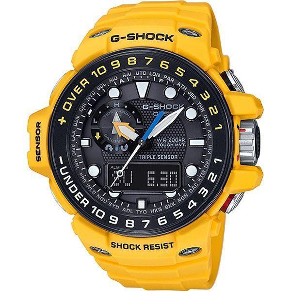 Casio Casio G-Shock GWN-1000H-9A  GWN-1000H-9A электронные мужские часы черный циферблат, браслет пластик — вид спереди