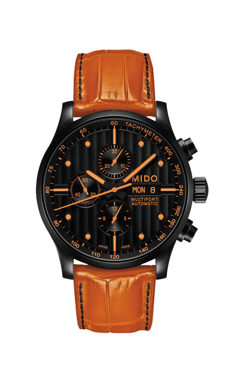 Mido Mido Multifort Chronograph M005.614.36.051.22 мужские часы черный циферблат на запястье
