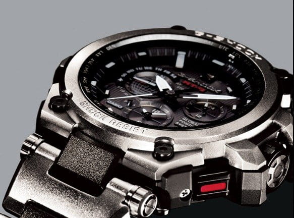 Casio Casio G-Shock Premium MTG-G1000RS-1A электронные мужские часы часы крупный план черный циферблата