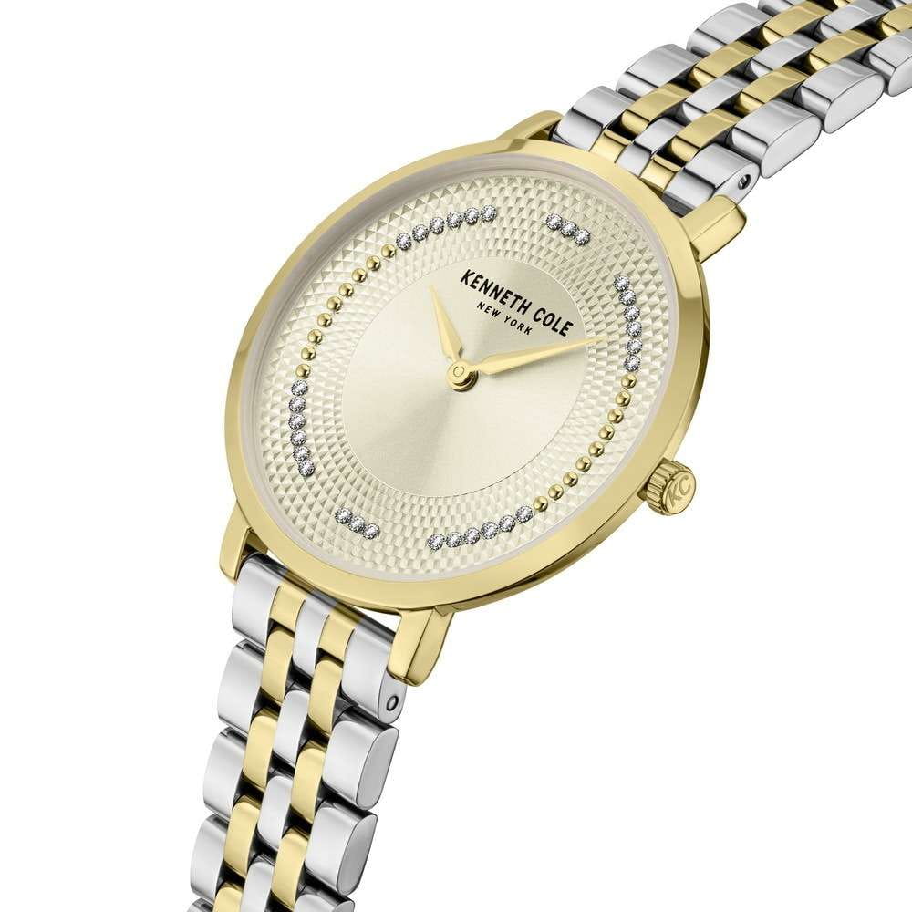 Kenneth Cole Kenneth Cole Modern Classic KCWLG0048104 кварцевые женские часы часы крупный план шампань циферблата
