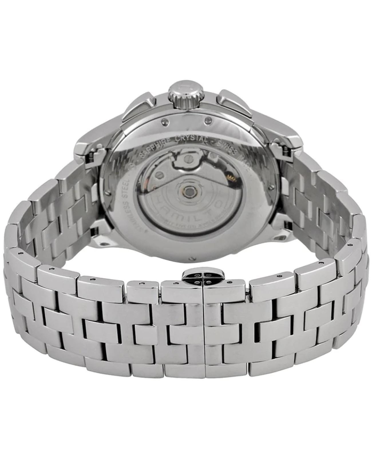 Hamilton Hamilton Jazzmaster Auto Chrono H32616133, jazzmaster швейцария мужские часы на браслете нержавеющая сталь боковой вид