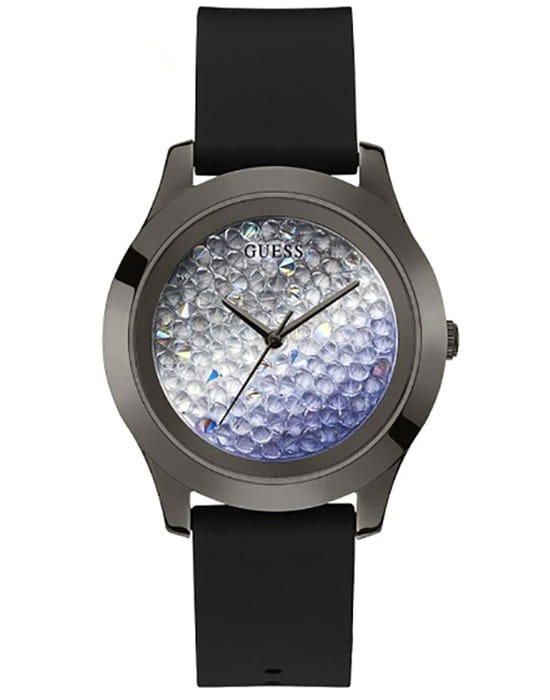 Guess Guess  W1223L4  W1223L4 кварцевые женские часы цветной циферблат, браслет силикон — вид спереди