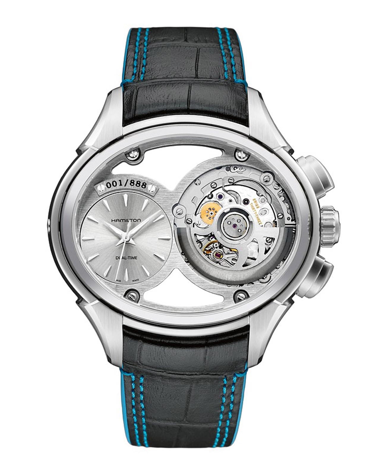 Hamilton Hamilton Jazzmaster Face 2 Face Limited Edition H32856705 , наручные мужские часы фото под углом
