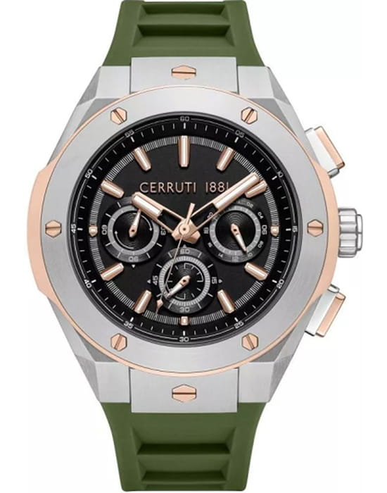 Cerruti 1881 Cerruti 1881 Ruscello CIWGQ0085603  CIWGQ0085603 кварцевые мужские часы синий циферблат, браслет силикон — вид спереди