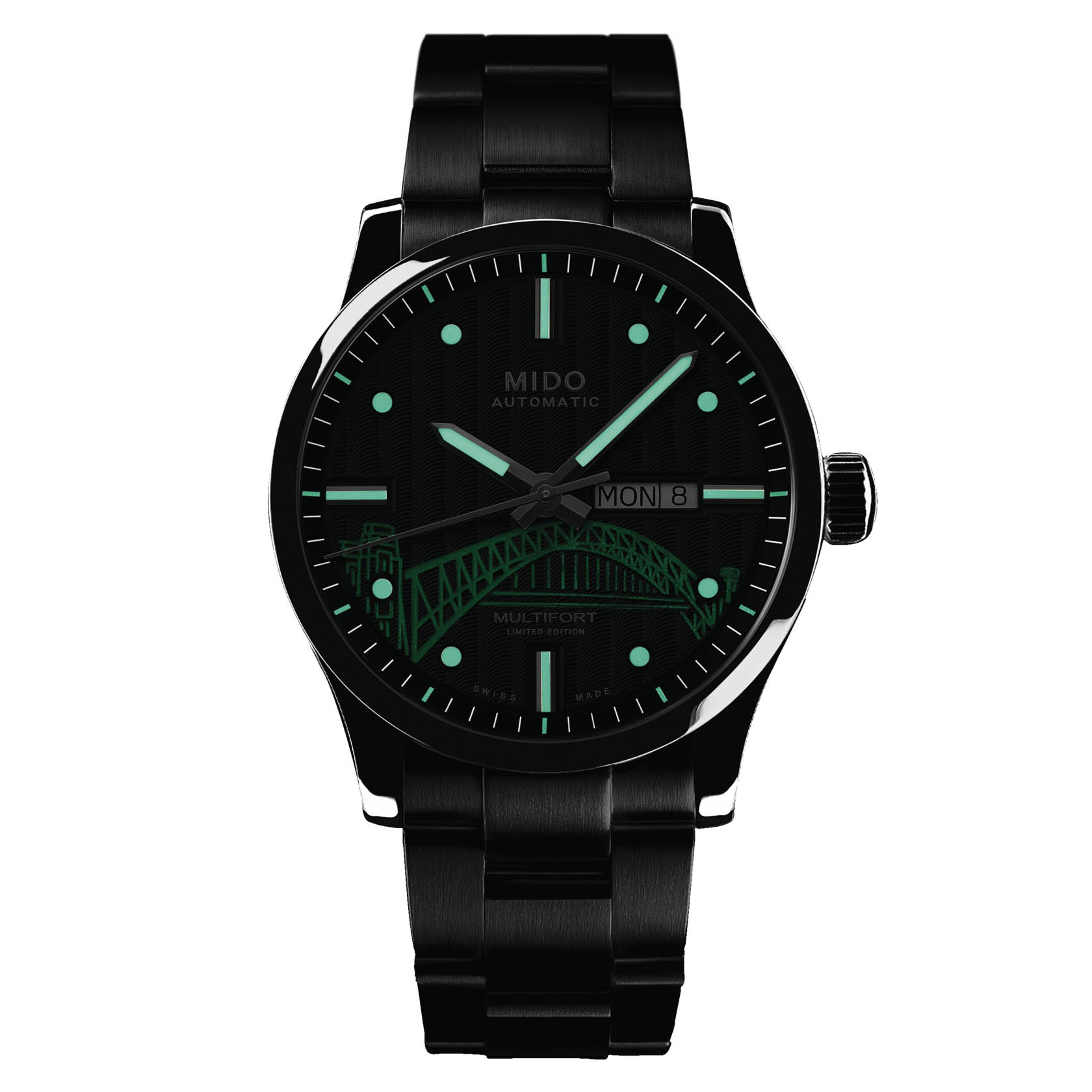 Mido Mido Multifort Gent 20th Anniversary Inspired By Architecture M005.430.11.061.81 , наручные мужские часы фото под углом