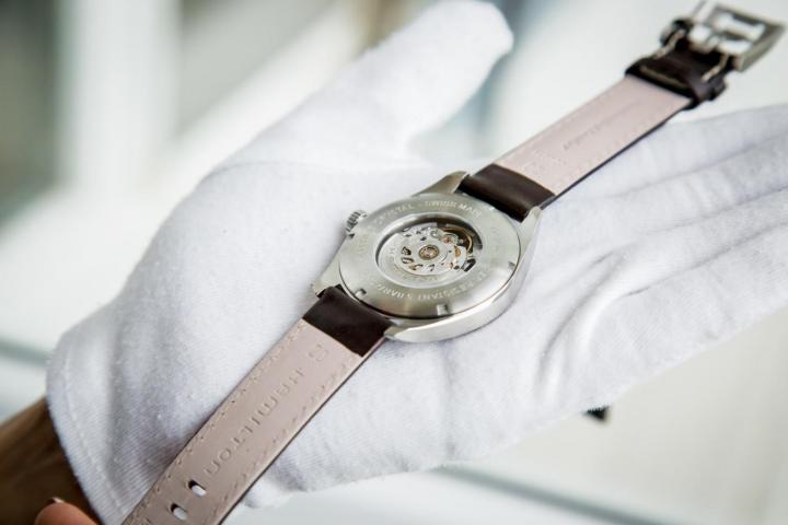 Hamilton Hamilton Khaki Field Skeleton Auto H72515585  - задняя крышка сталь металл корпуса, швейцария часы