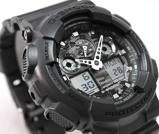 Casio Casio G-Shock GA-100CF-8A GA-100, наручные мужские часы фото под углом