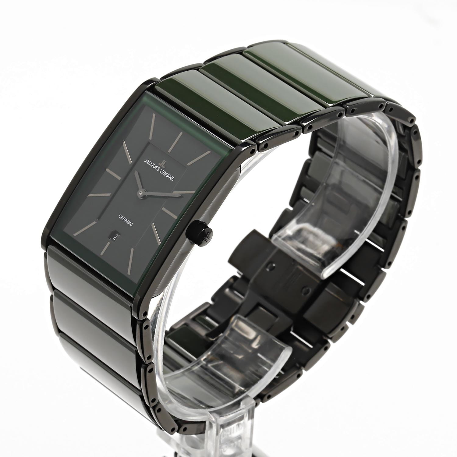 Jacques Lemans Jacques Lemans High Tech Ceramic 1-1939i,  австрия мужские часы на браслете сталь + pvd + керамика боковой вид