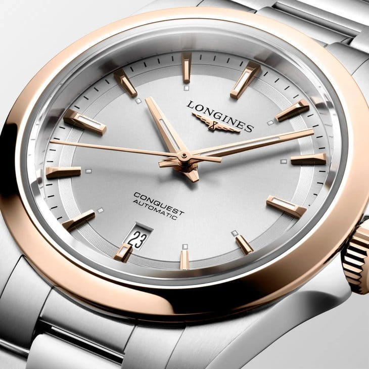 Longines Longines Conquest L3.320.5.72.6, heritage швейцария женские часы на браслете нержавеющая сталь боковой вид